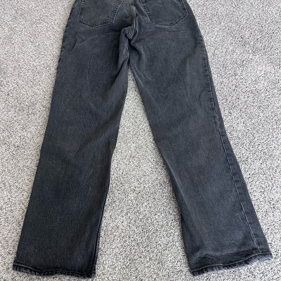 Abercrombie And Fitch The 90s Straight Ultra High Rise Washed Black Jeans 27 4R - Picture 8 of 9